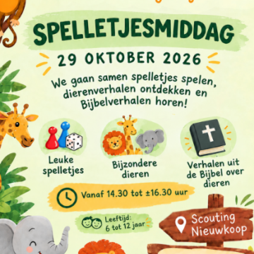 spelletjesmiddag bij Kinderclub De Wegwijzer